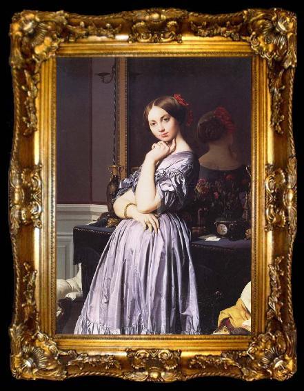 framed  Jean-Auguste Dominique Ingres Comtesse d-Haussonville, ta009-2